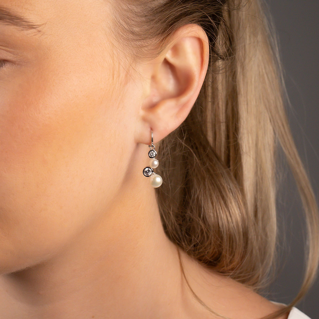 Pearl Cascade Drop Earrings