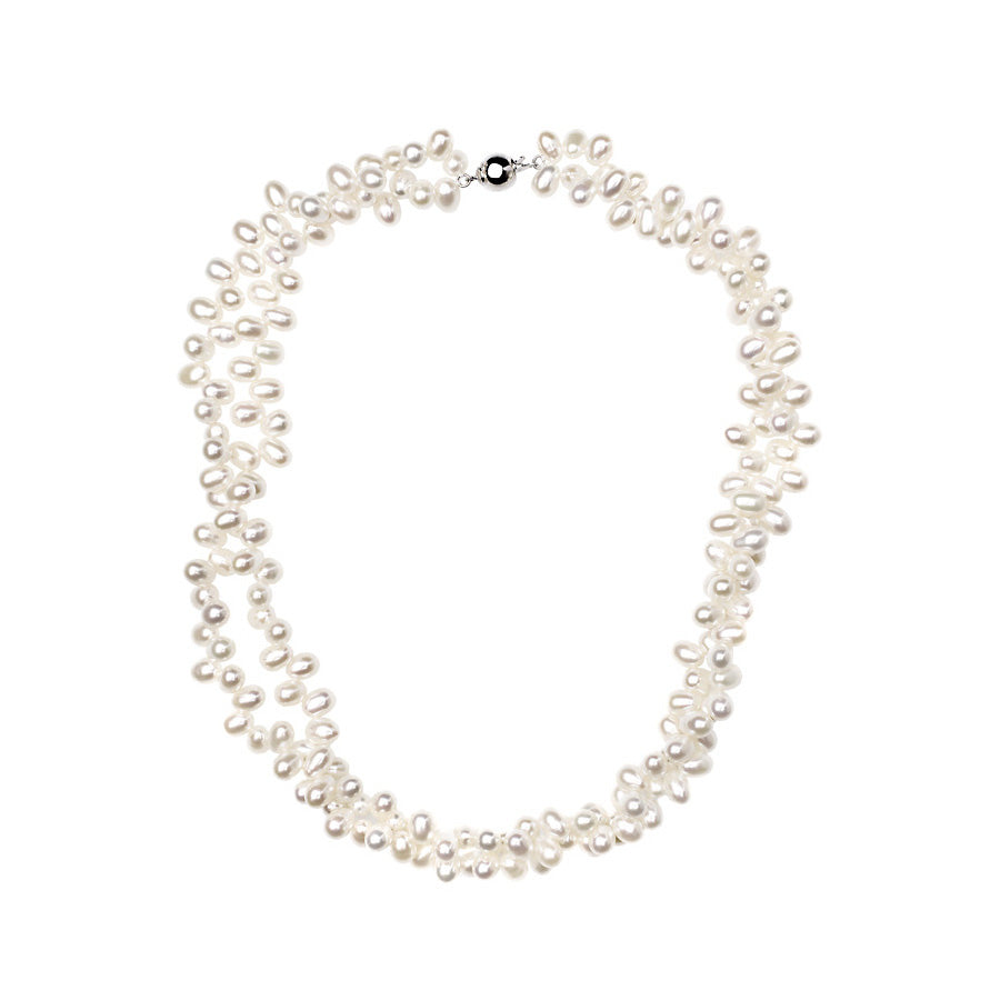 Double Strand Pearl Necklace