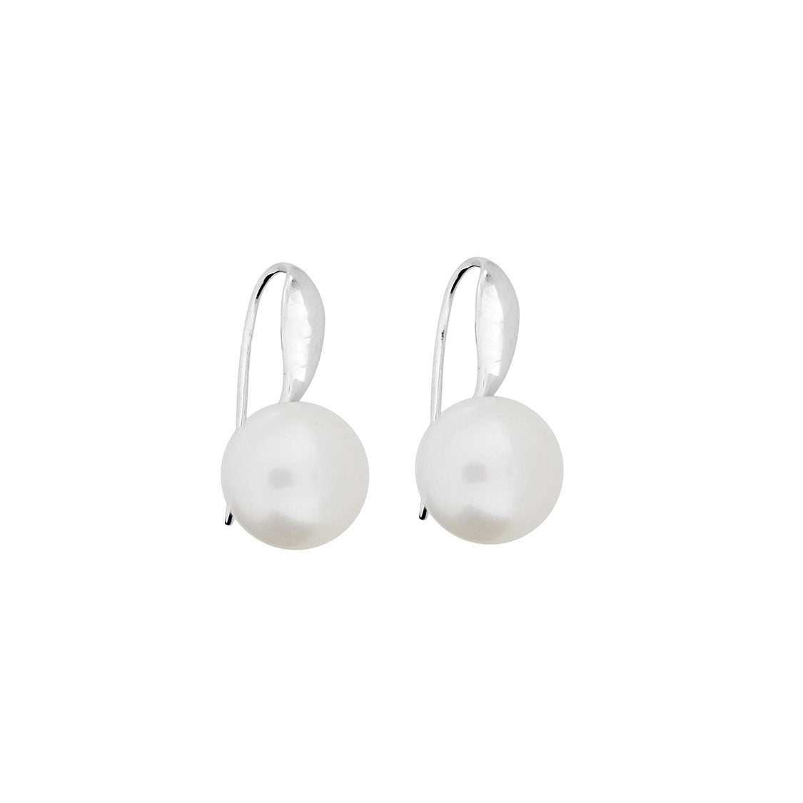 9 Carat White Gold & Freshwater Pearl Drop Earring