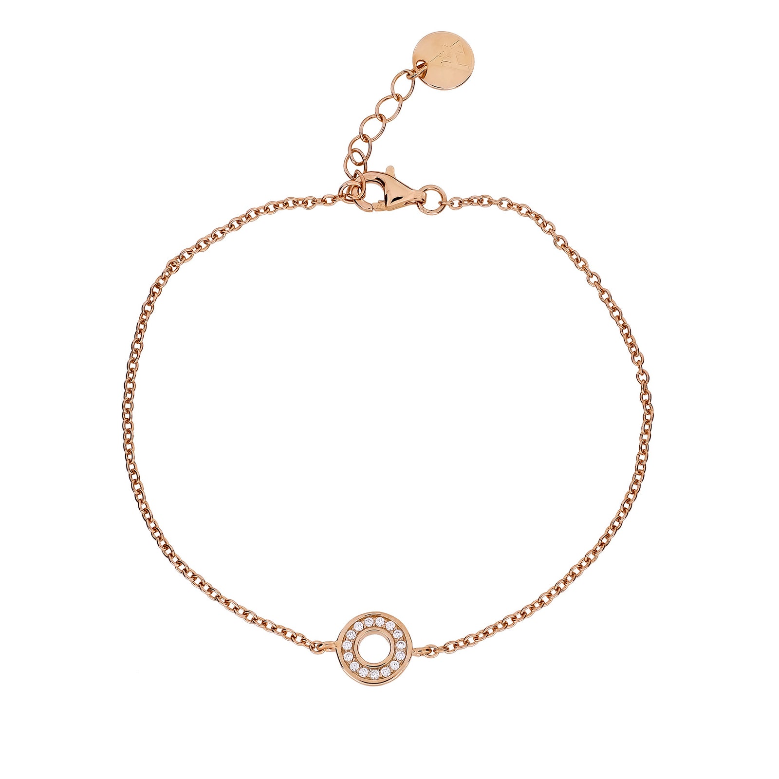 Pavé Open Circle Bracelet
