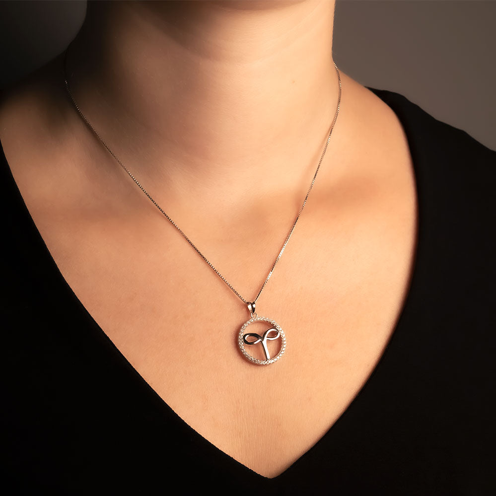 Silver Aries Zodiac Pendant