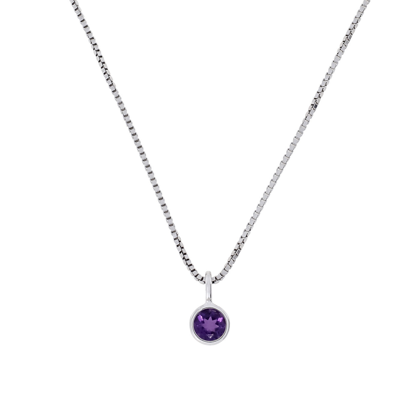 February Birthstone Pendant - Amethyst