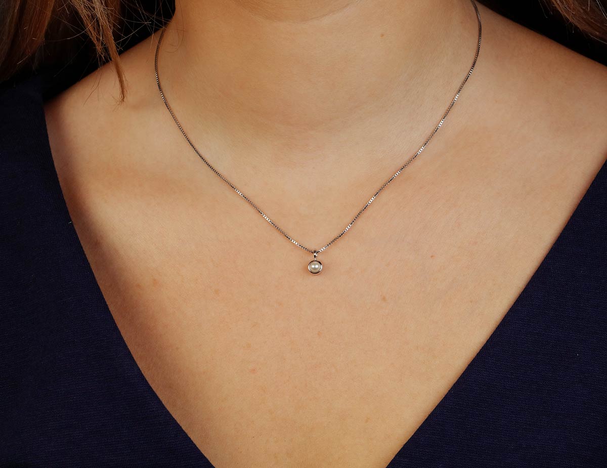 June Birthstone Pendant - Freshwater Pearl