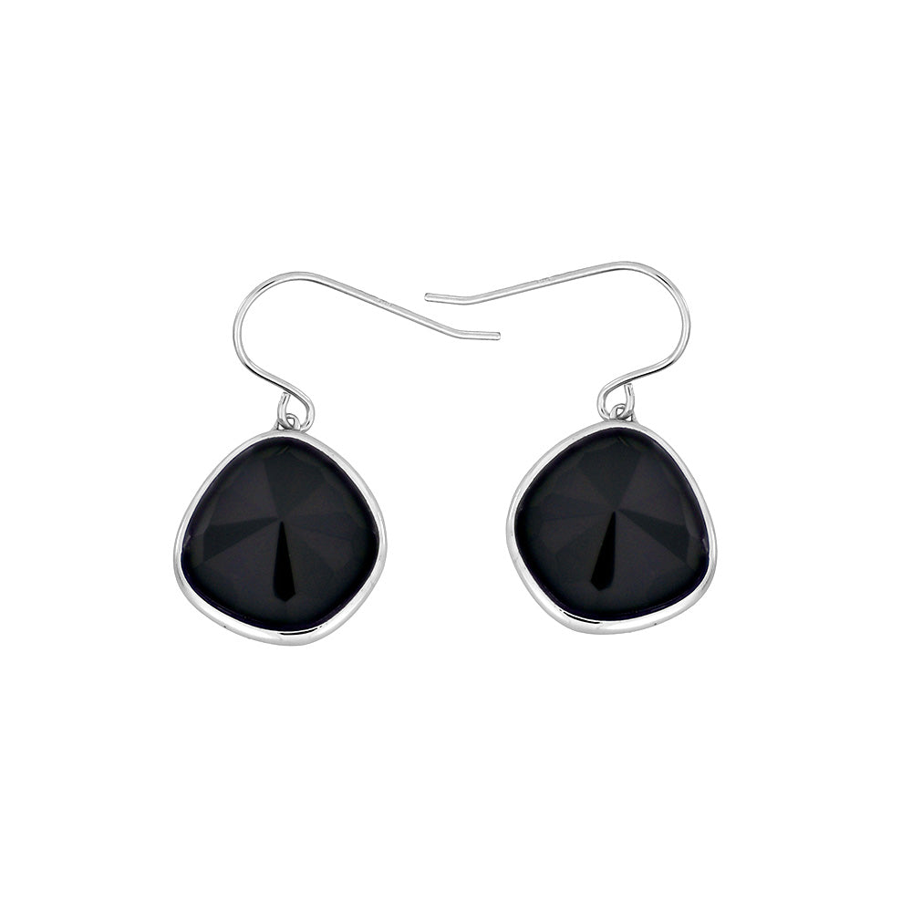 Black Agate Drop Earrings