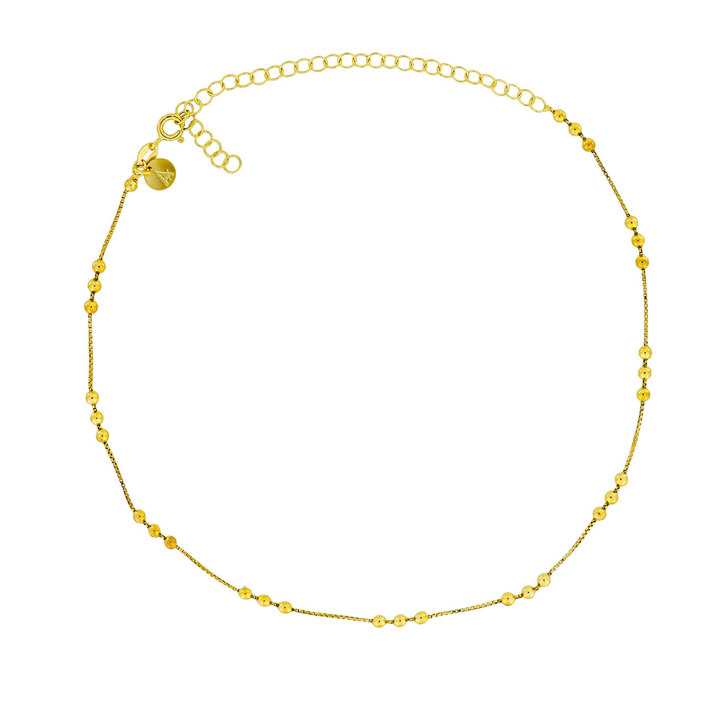 Triple Bead Choker Necklace