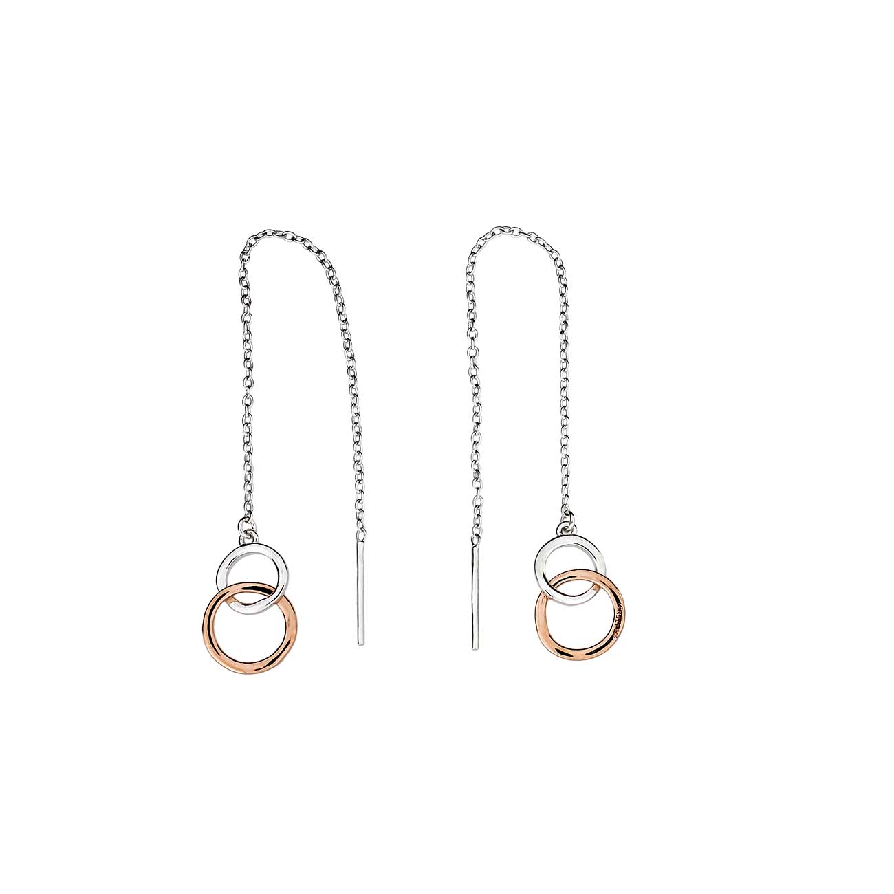 Metropolitan Two Circle Pull Through Earrings