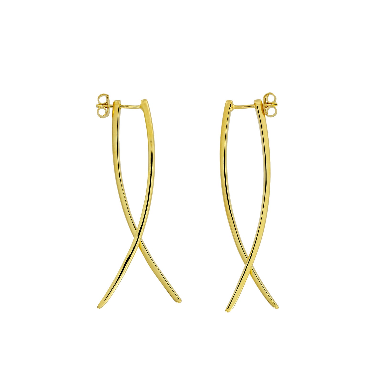 Balanced Double Curl Earrings