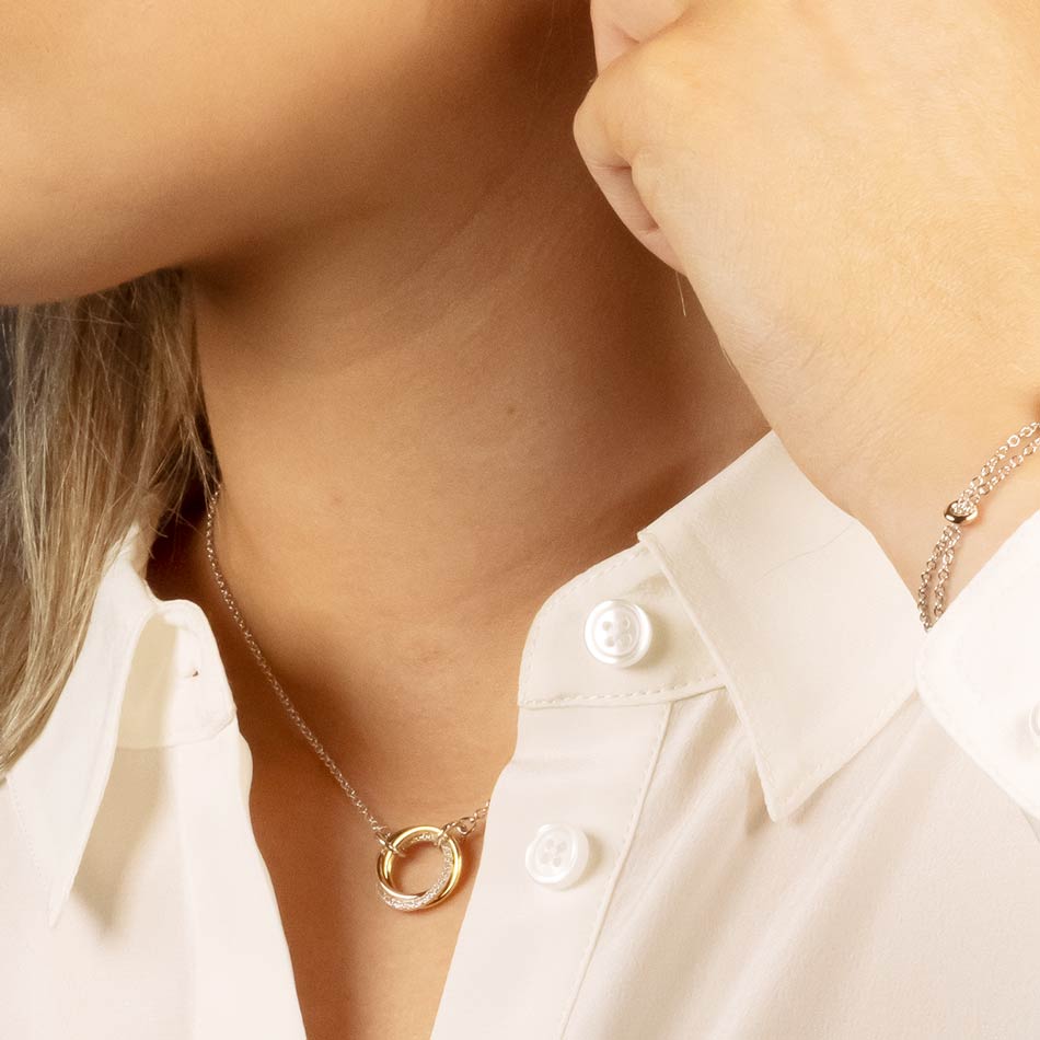 Entangled Love Knot Necklace - With Pavé