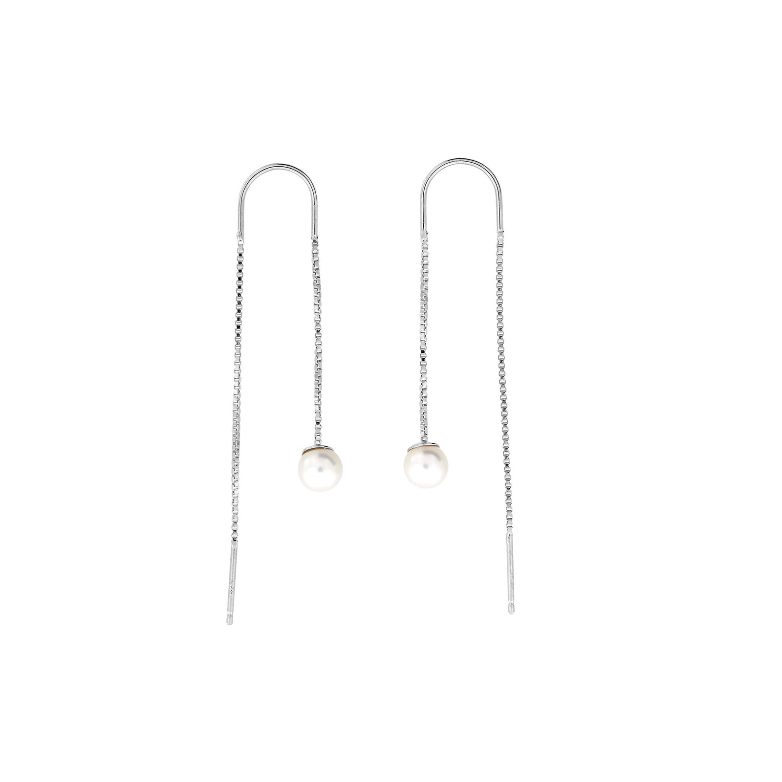 Single Pearl Threader Earring