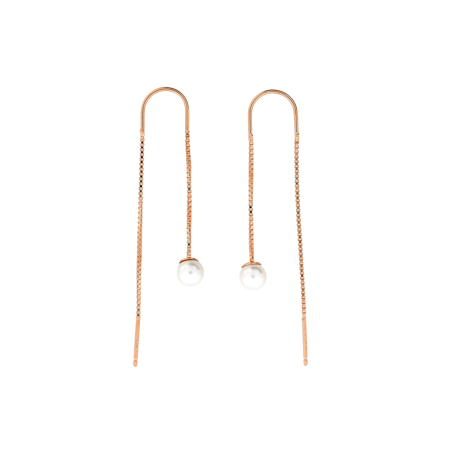 Single Pearl Threader Earring