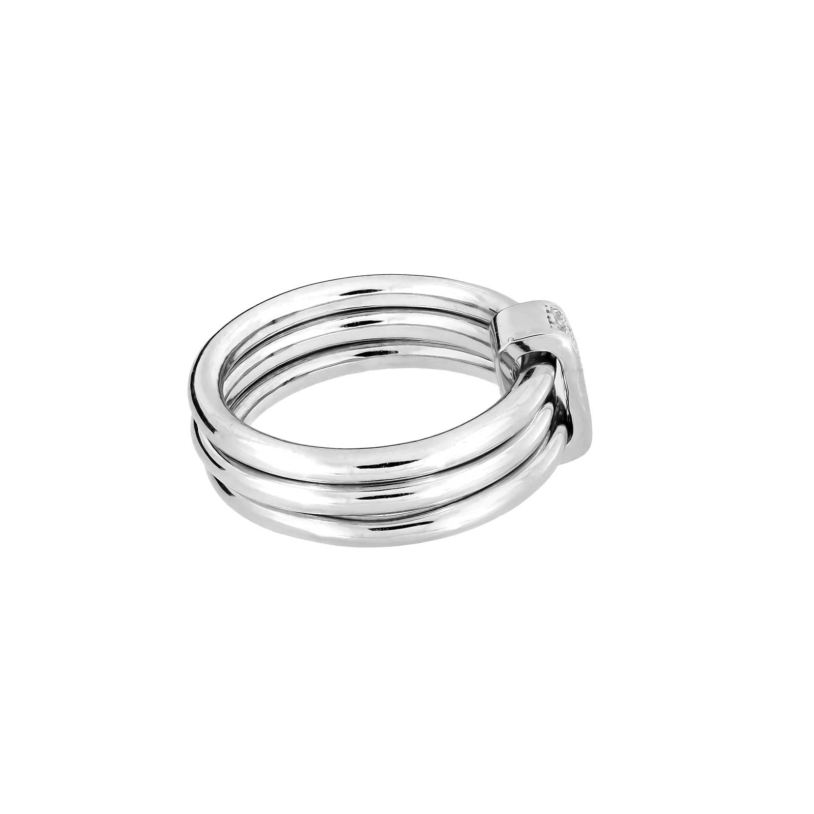 Silver Triple Loop Ring