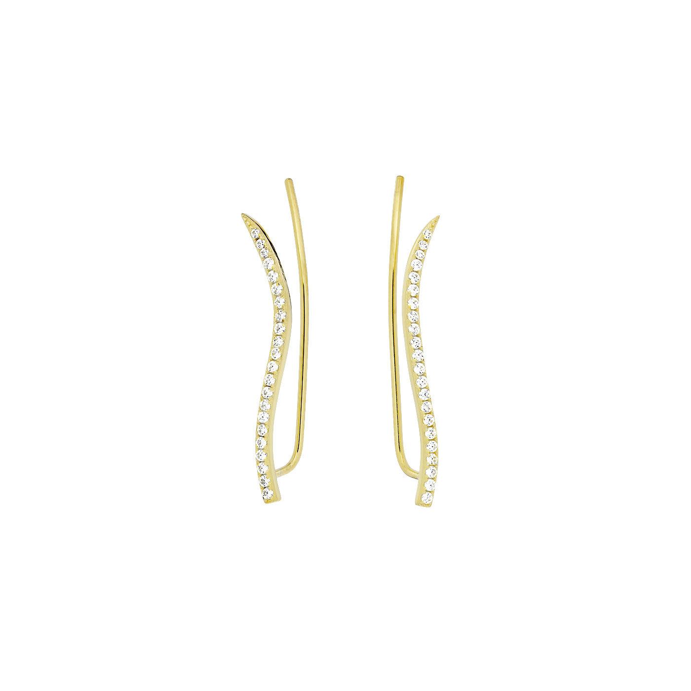 Pavé Wave Ear Climber