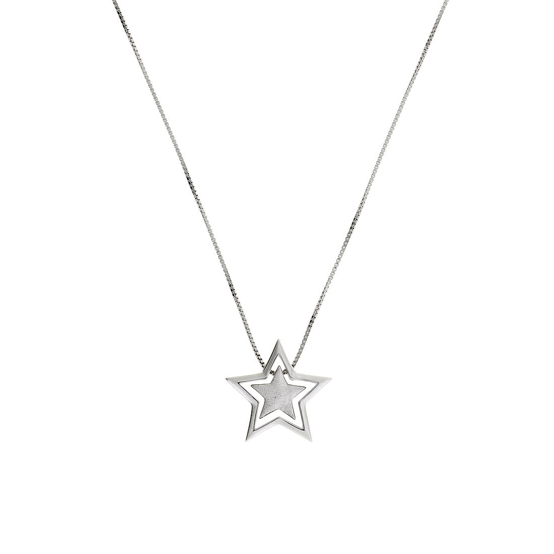 Silver Two-Part Star Pendant