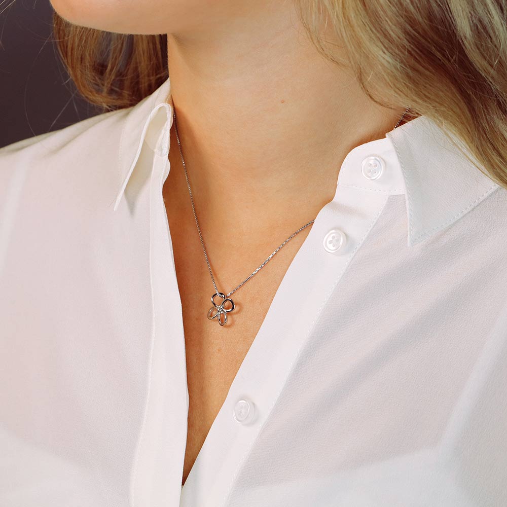 Silver True Lover's Knot Pendant