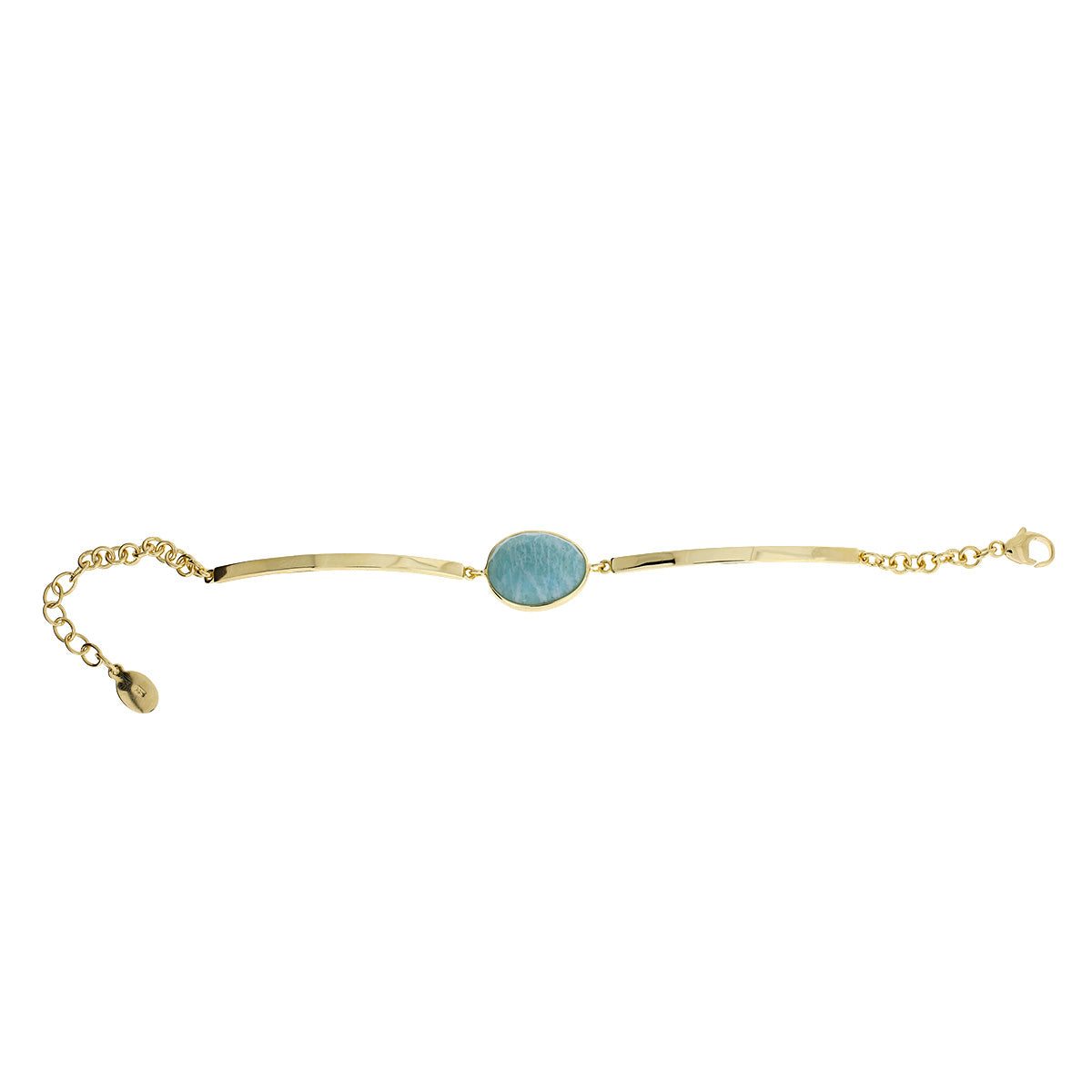 Amazonite Bracelet in Yellow Gold Vermeil