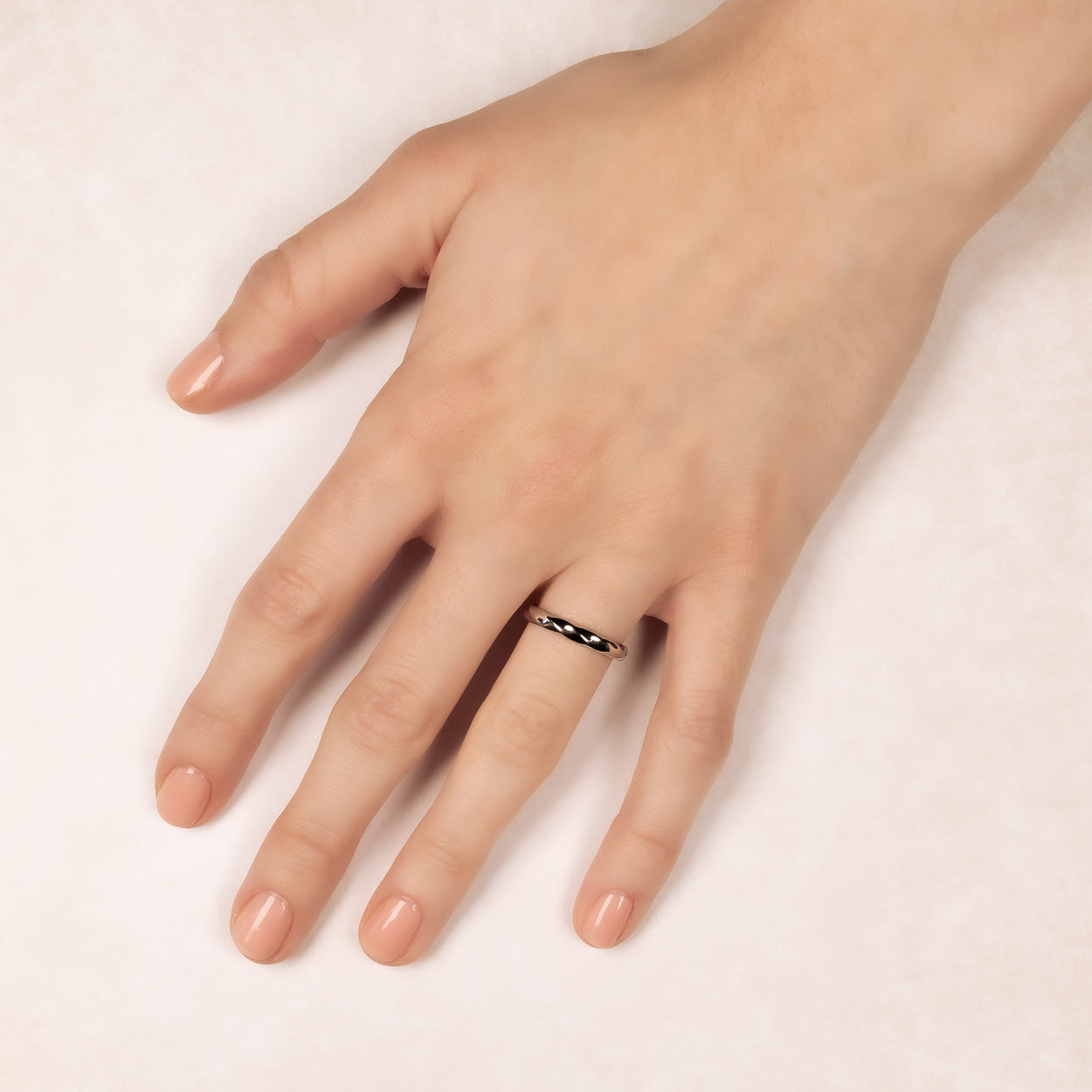 Sterling Silver Polished Twist Elements Ring