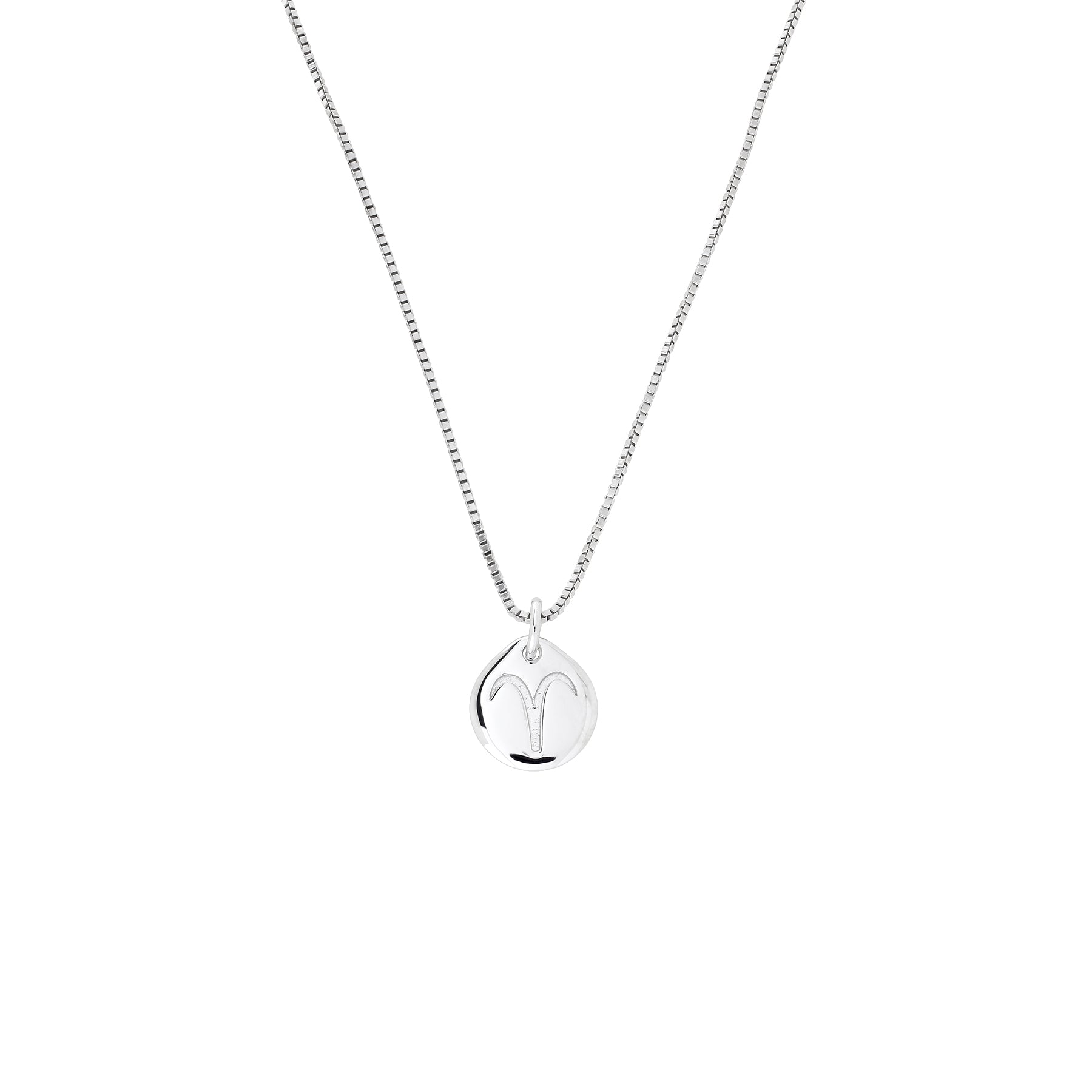 Silver Aries Zodiac Pendant