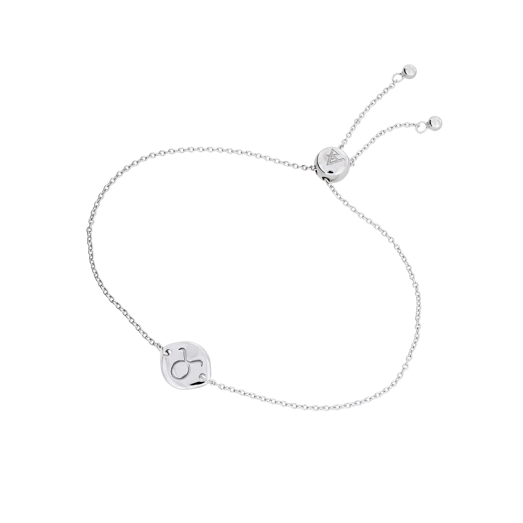 Silver Taurus Zodiac Adjustable Bracelet