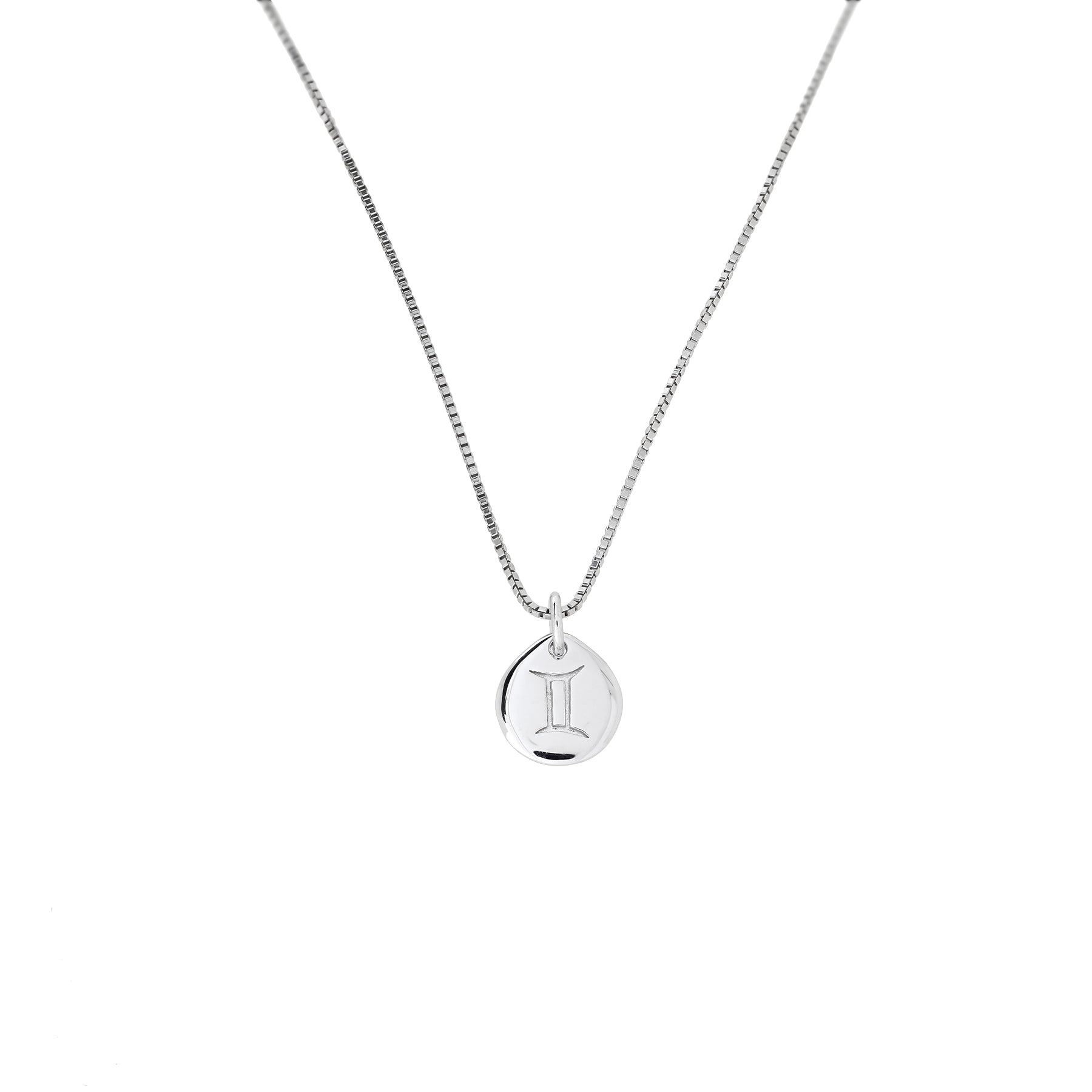 Silver Gemini Zodiac Pendant