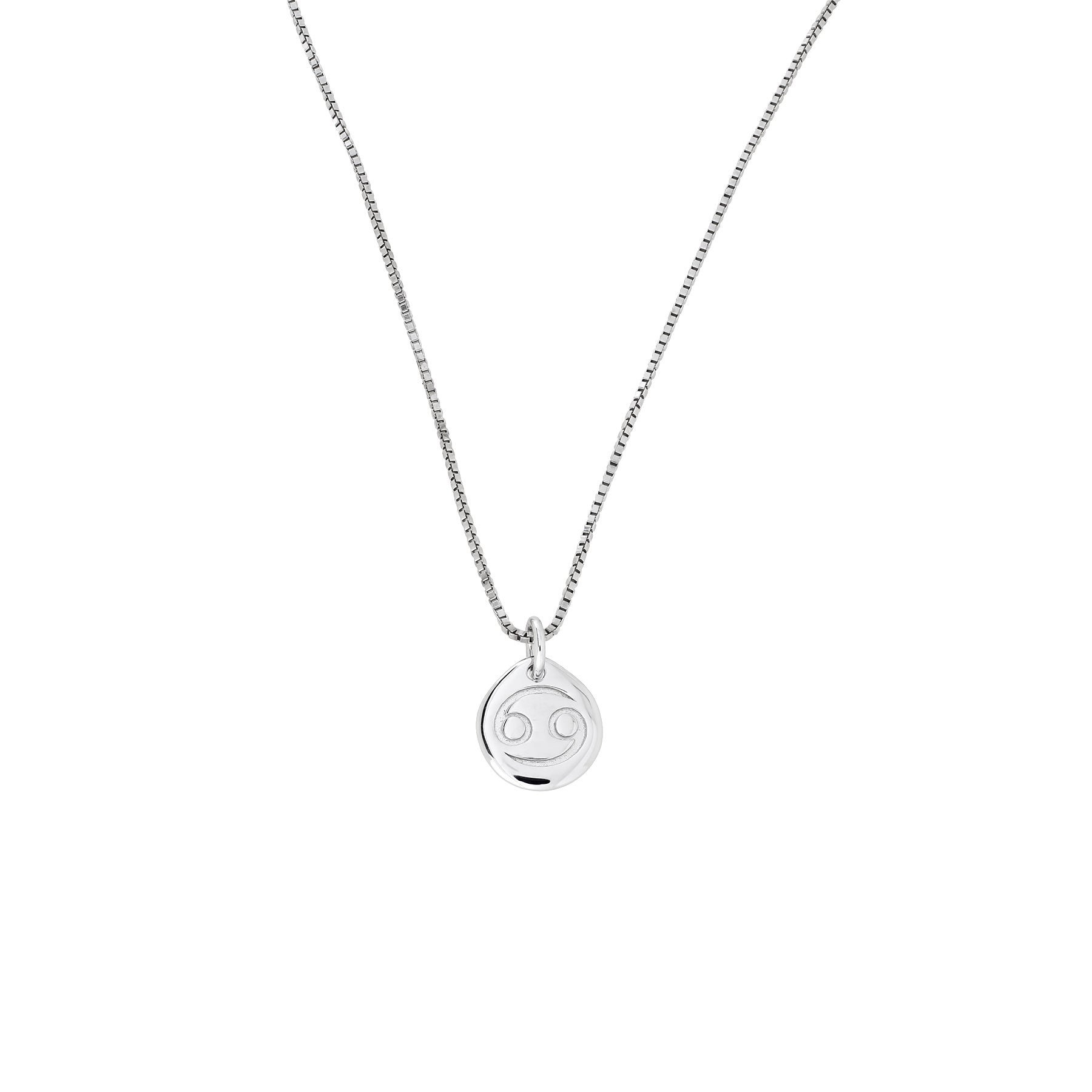 Silver Cancer Zodiac Pendant