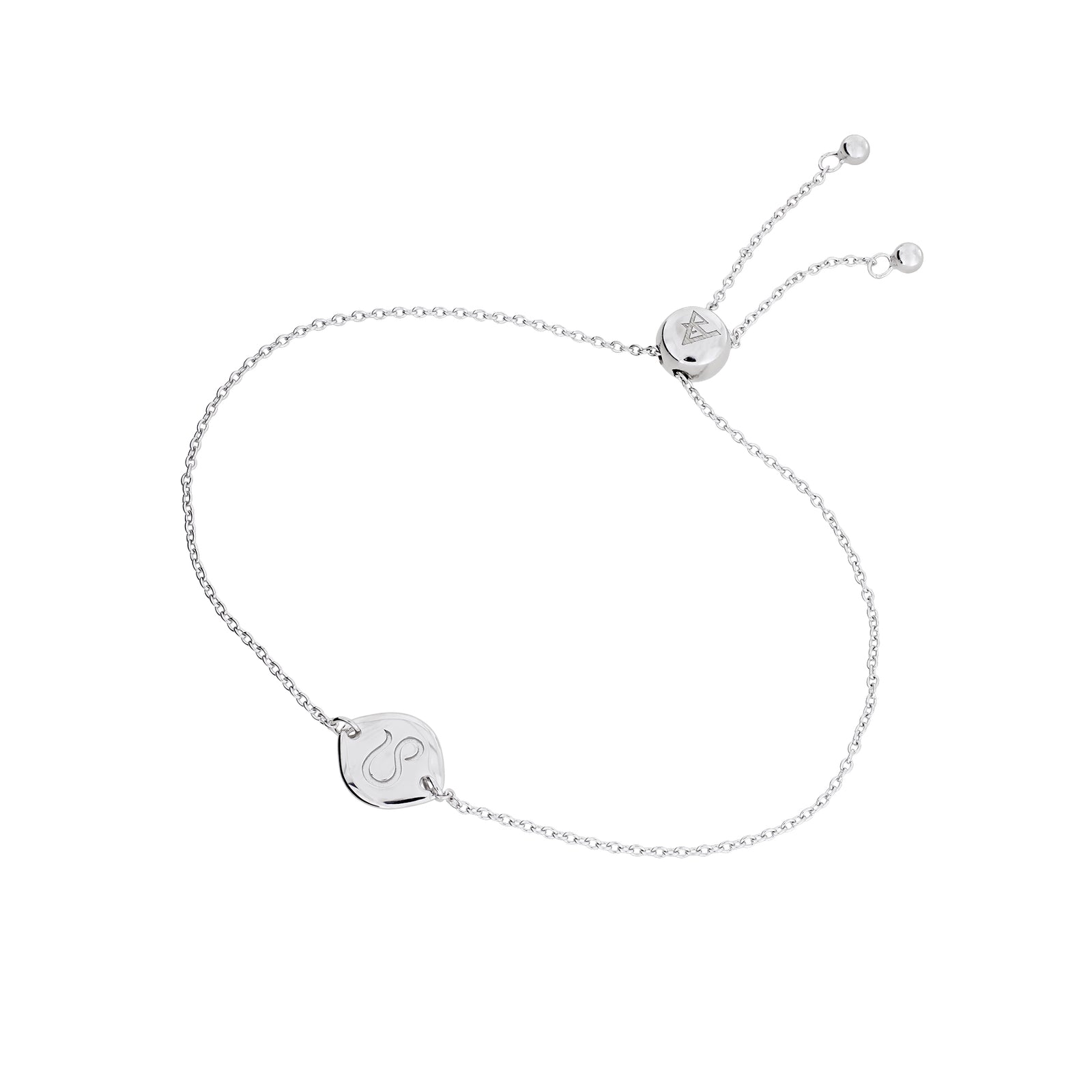 Silver Leo Zodiac Adjustable Bracelet