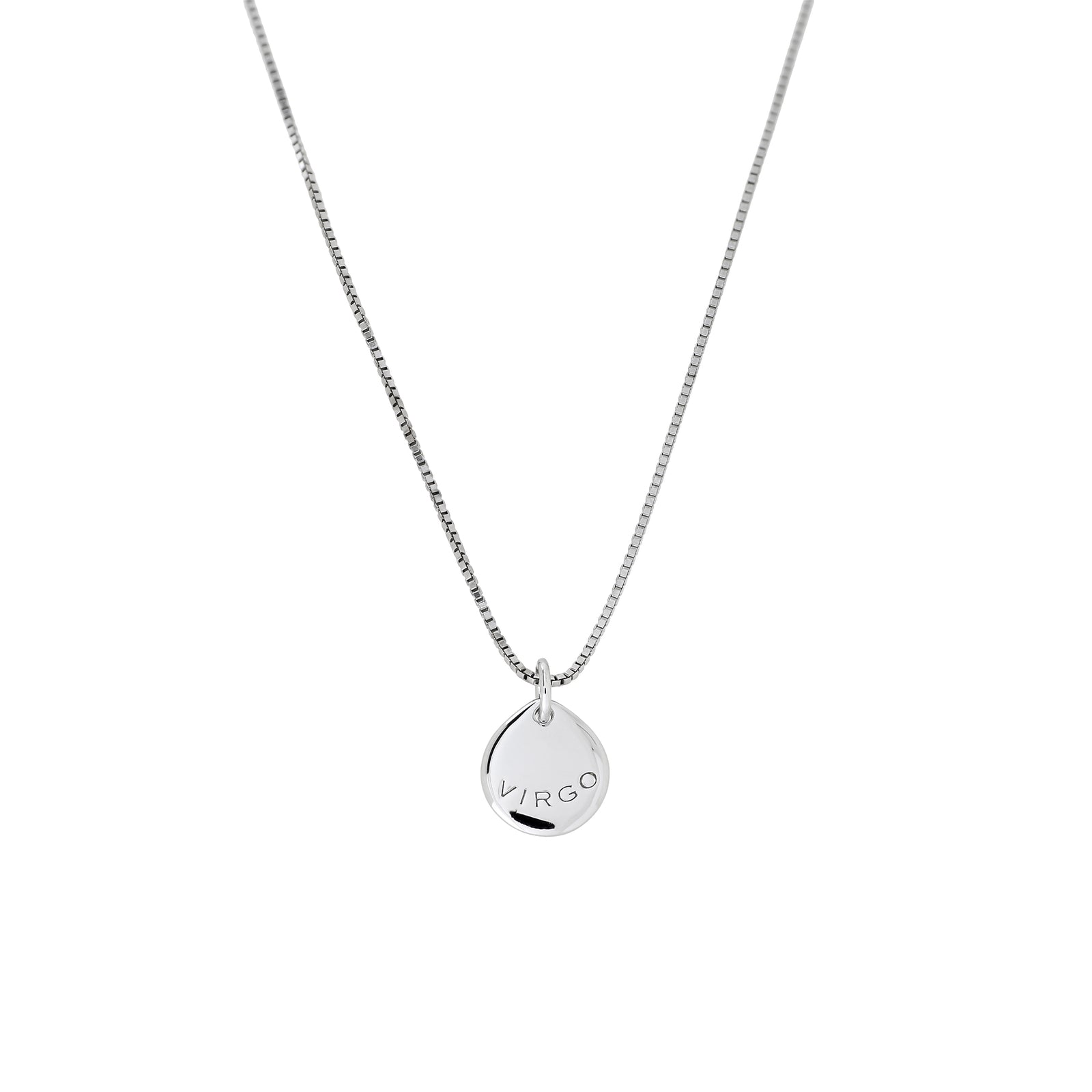 Silver Virgo Zodiac Pendant
