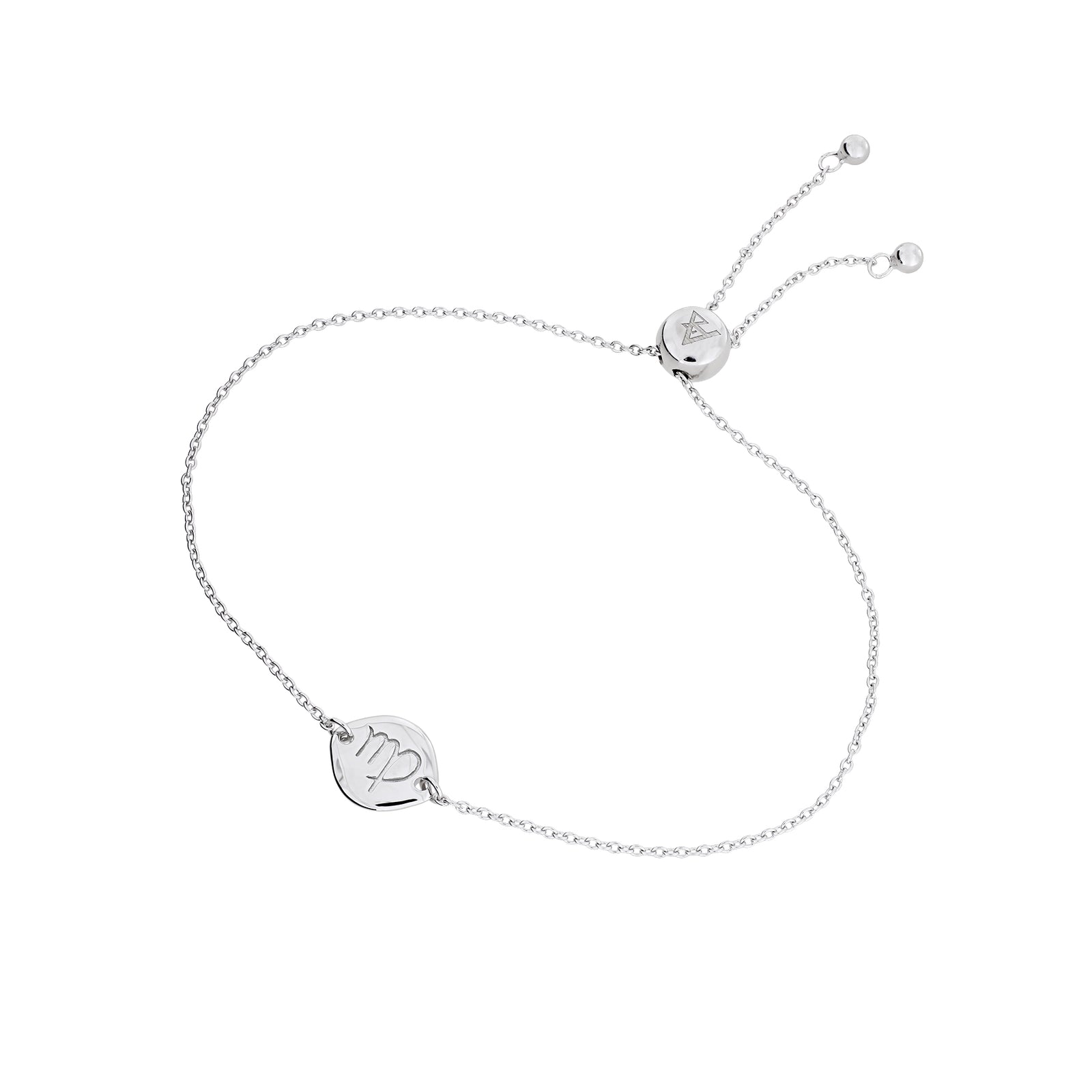 Silver Virgo Zodiac Adjustable Bracelet