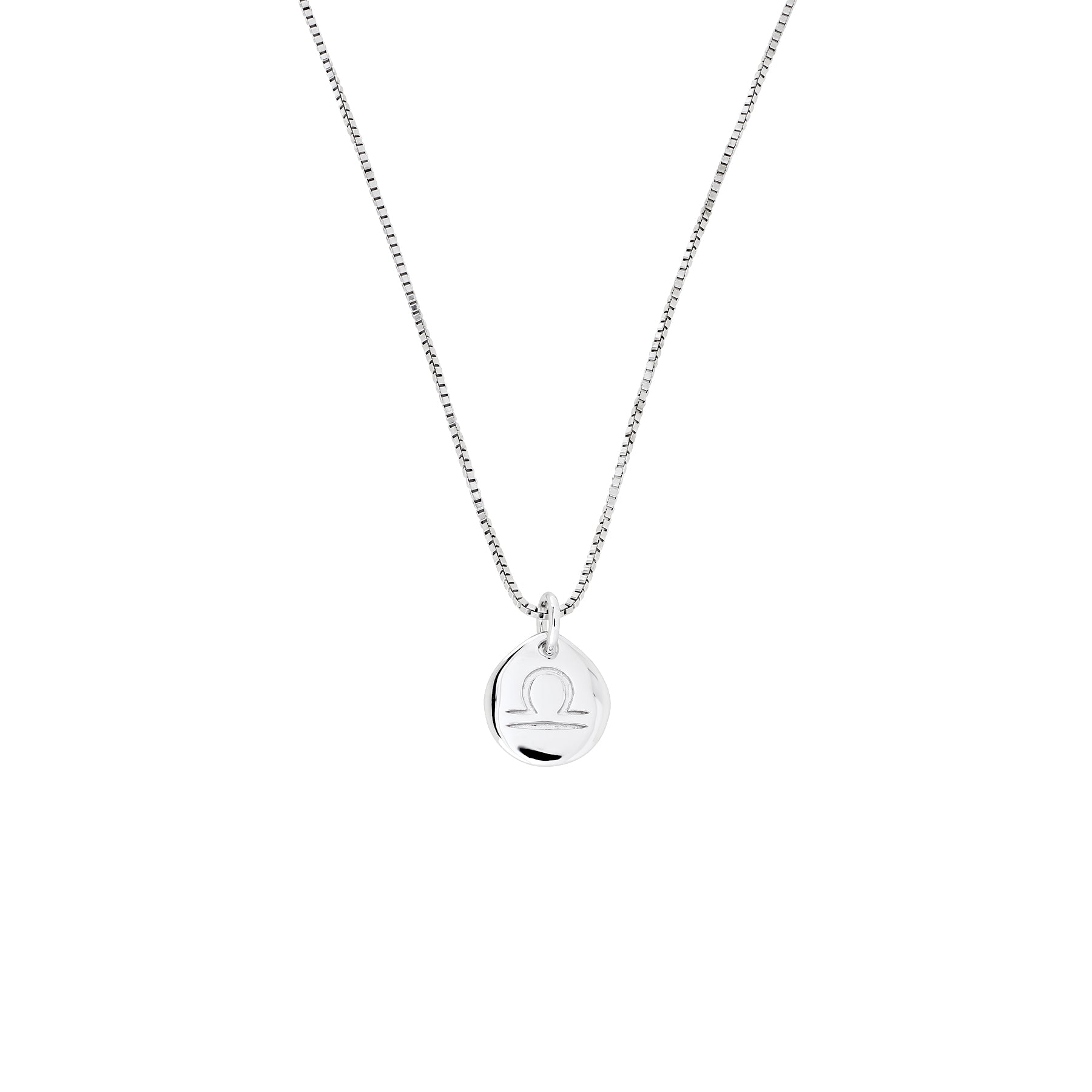 Silver Libra Zodiac Pendant