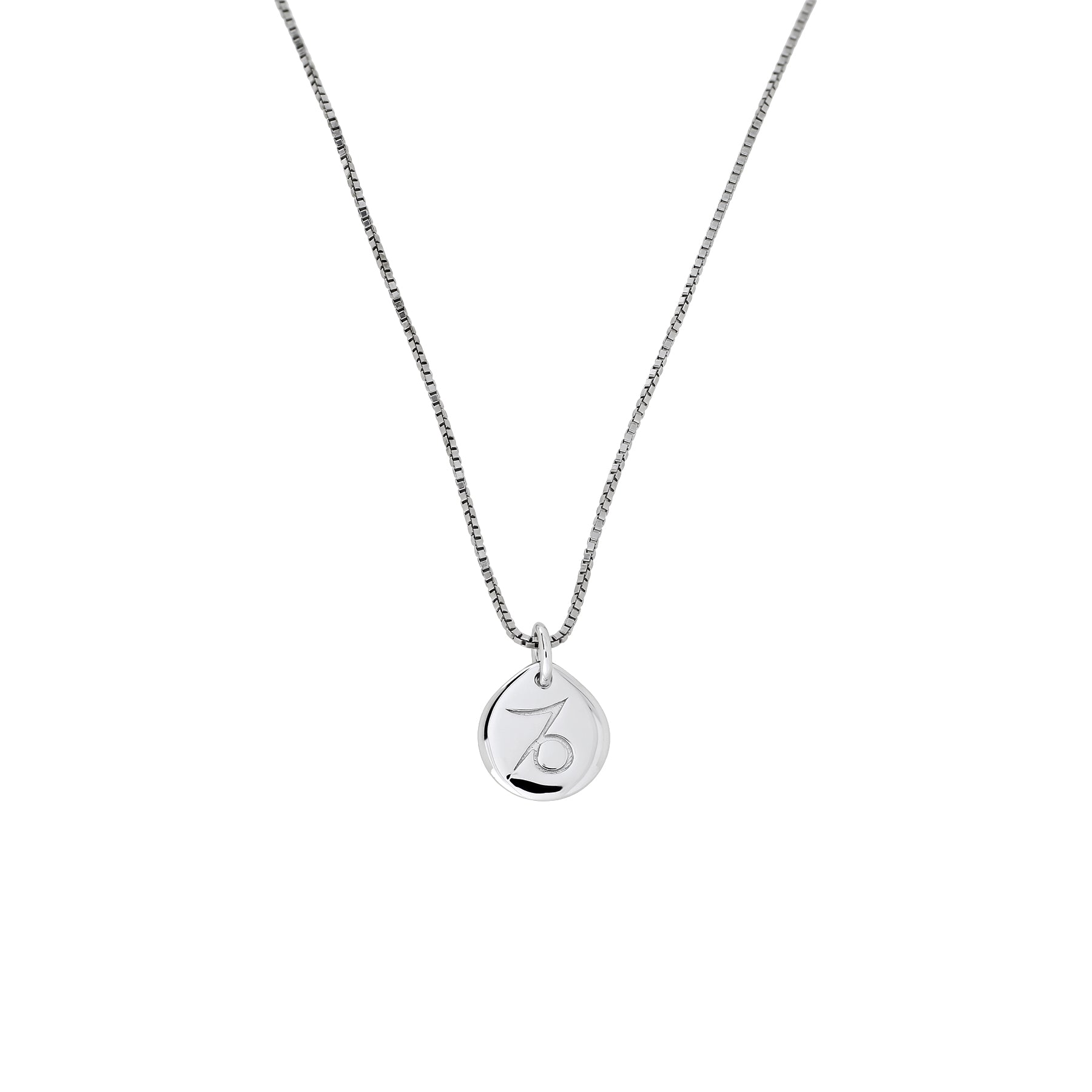 Silver Capricorn Zodiac Pendant