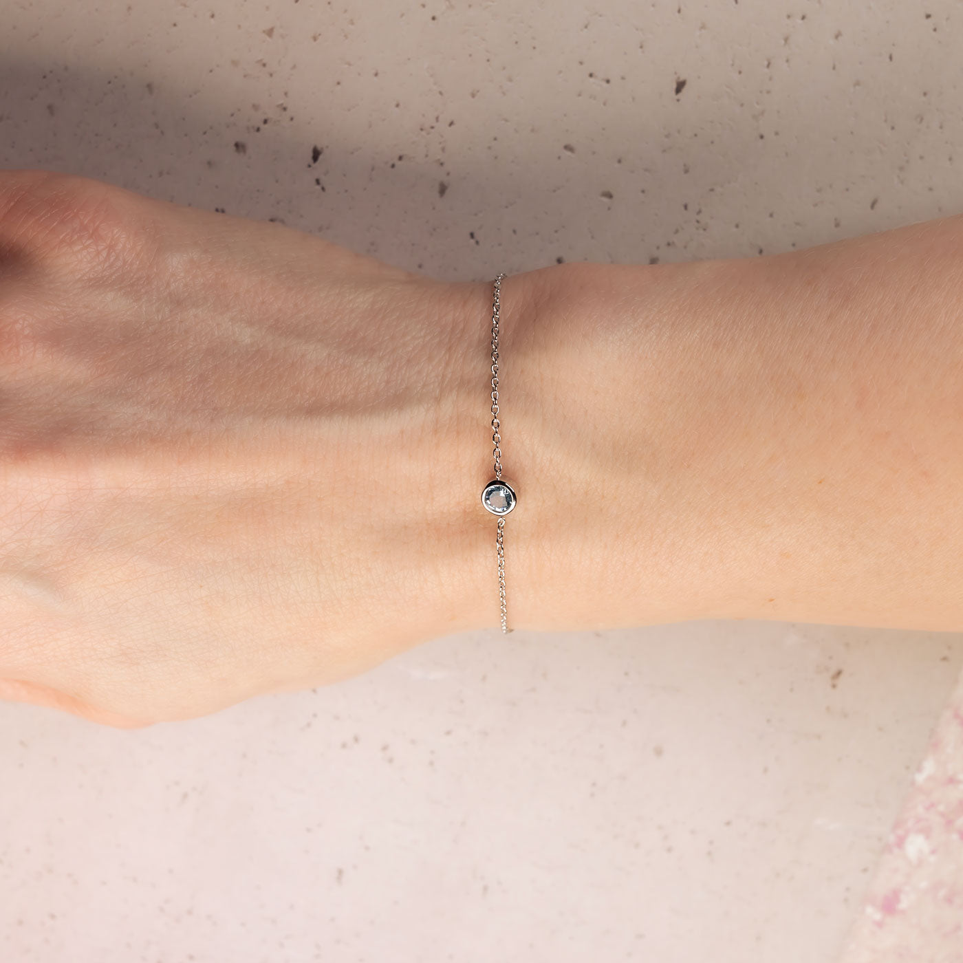 November Birthstone Bracelet - Blue Topaz