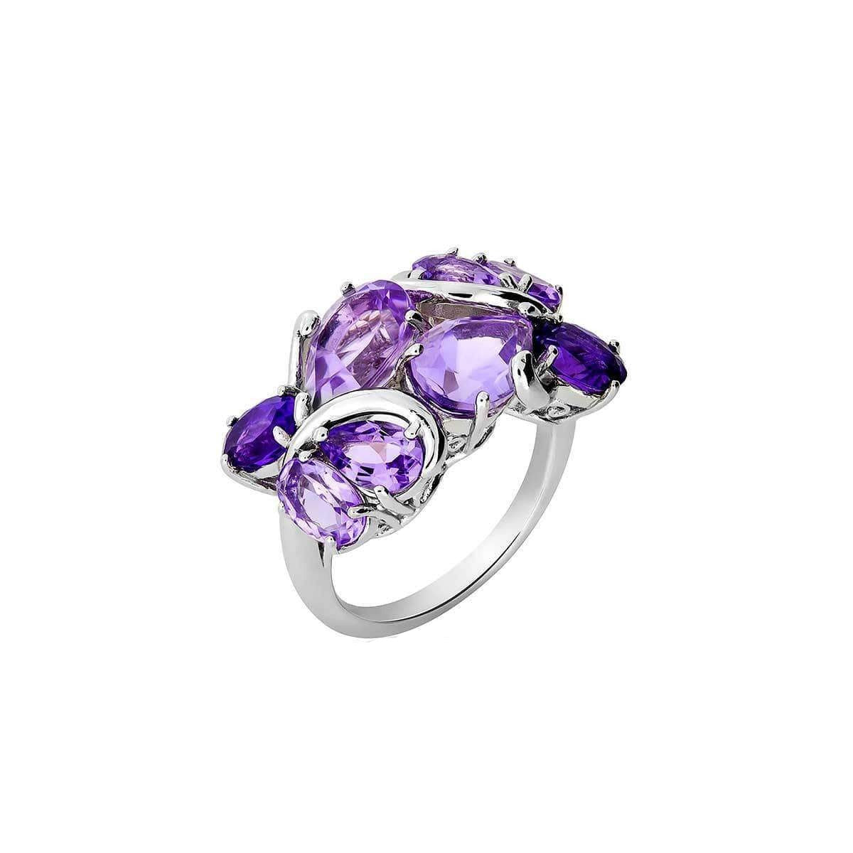 Amethyst Cluster Ring