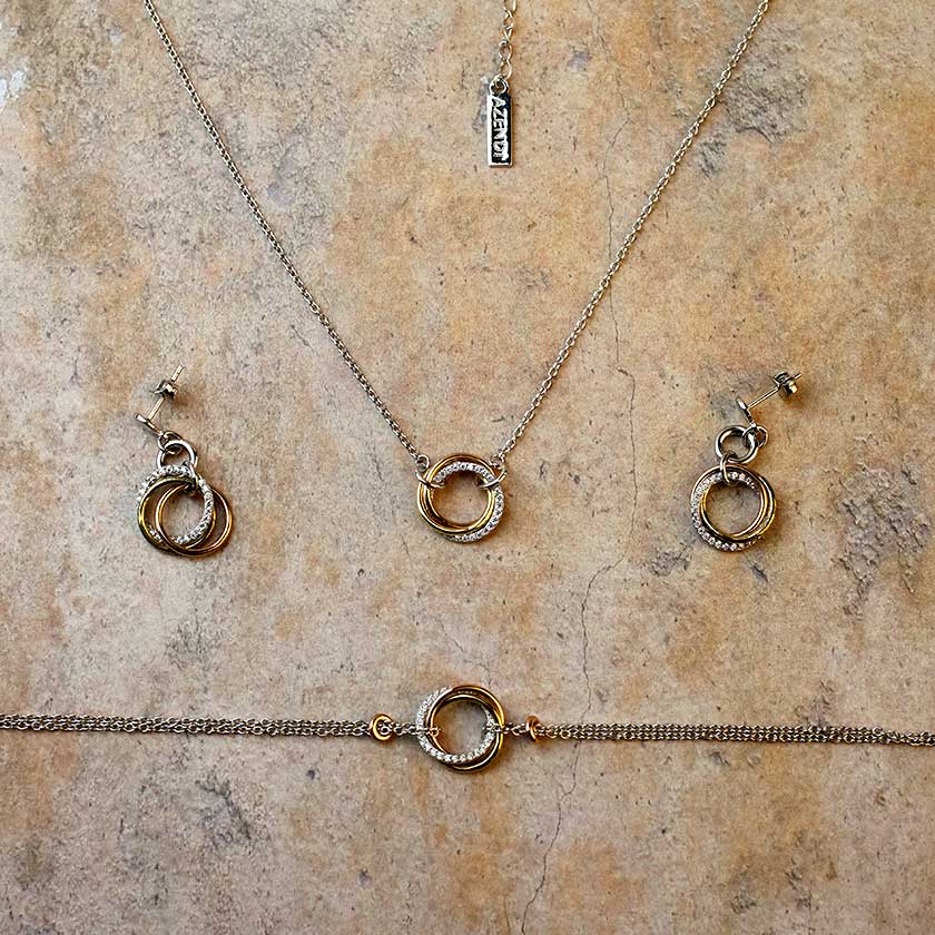 Entangled Love Knot Drop Earring - With Pavé