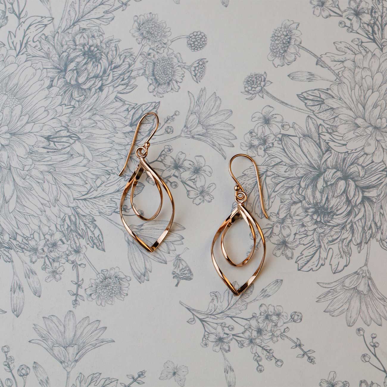 Spiral Loop Drop Earrings