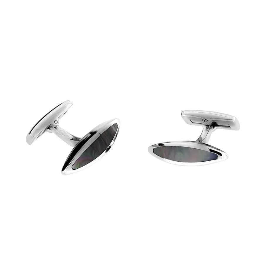 Steel Mother of Pearl Cufflinks