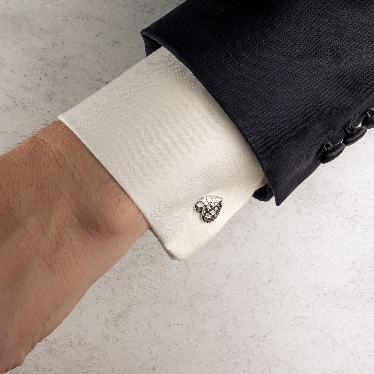 NEW Sterling Silver Heart of Yorkshire Cufflinks