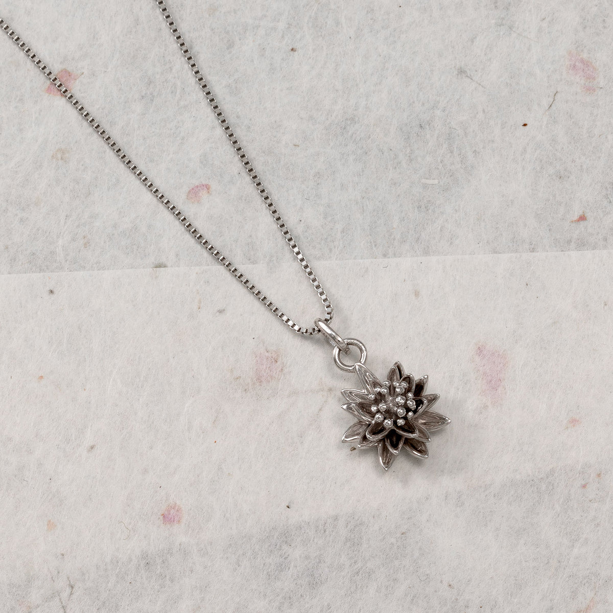 Silver Mini Waterlily Pendant