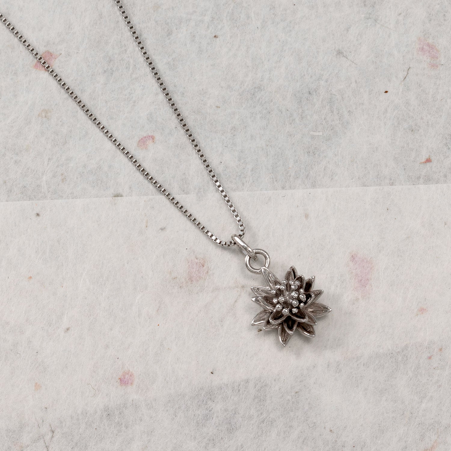 Silver Mini Waterlily Pendant