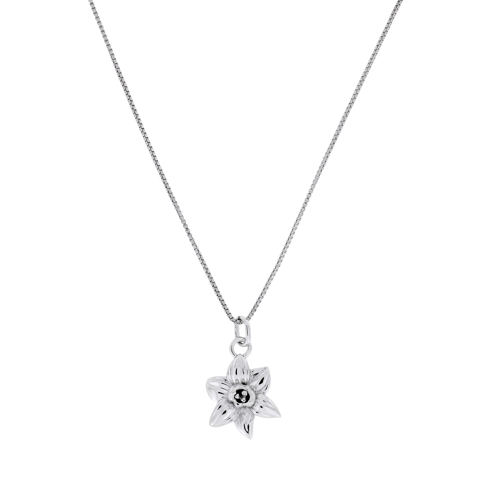 Silver Mini Narcissus Pendant