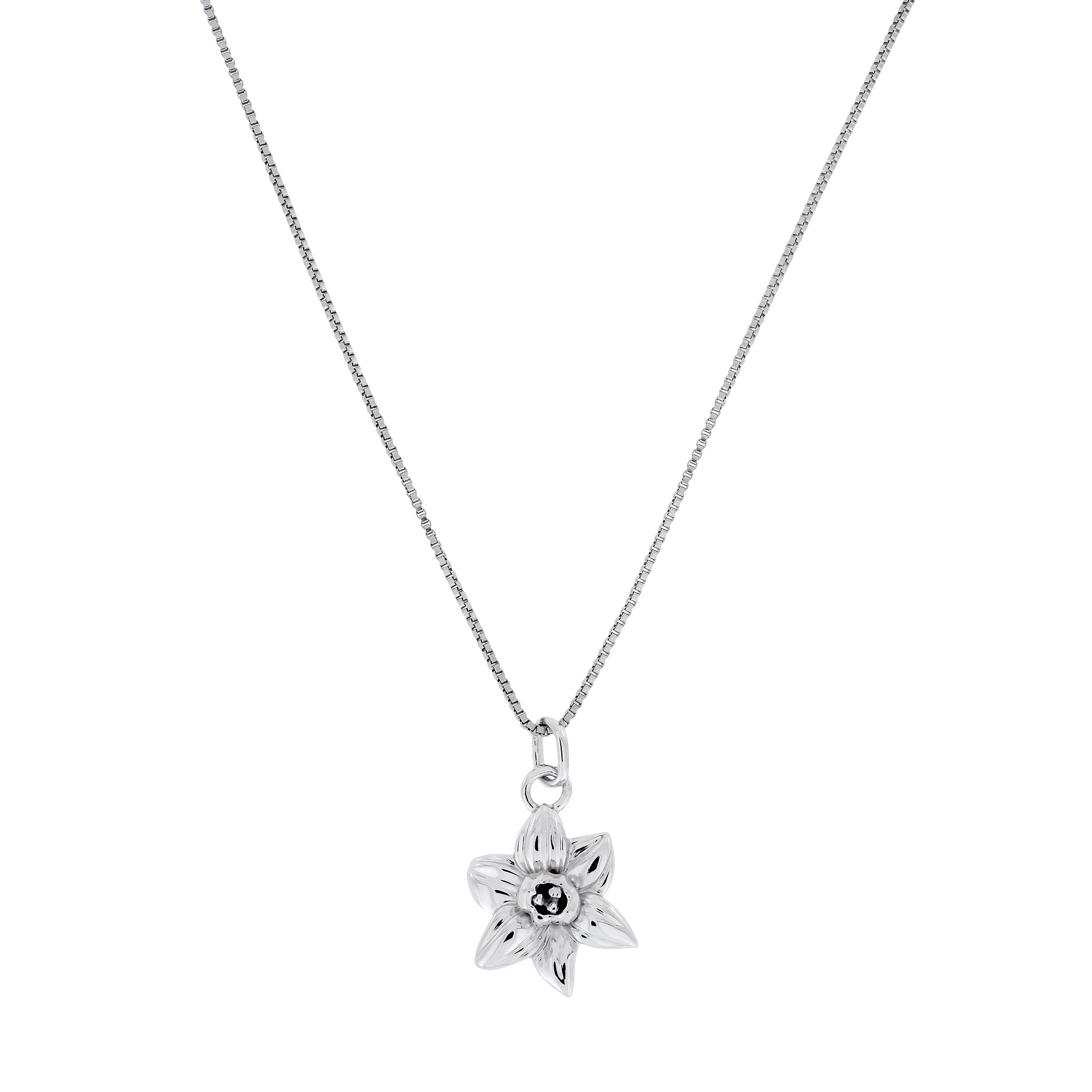 Silver Mini Narcissus Pendant