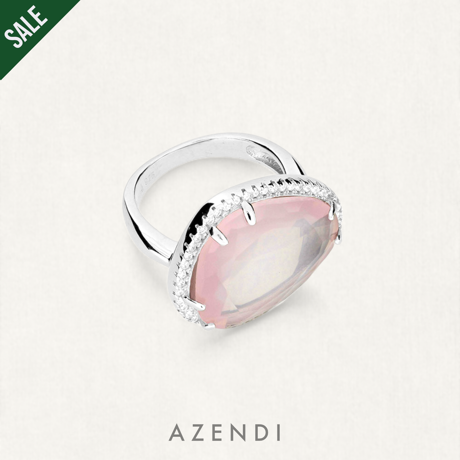 Rose Quartz Cocktail Ring