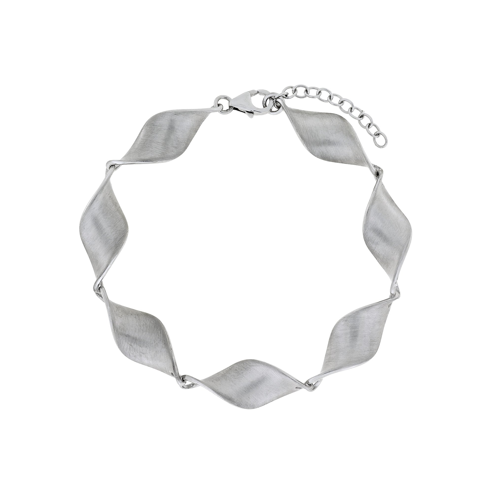 Silver Twisting Link Bracelet