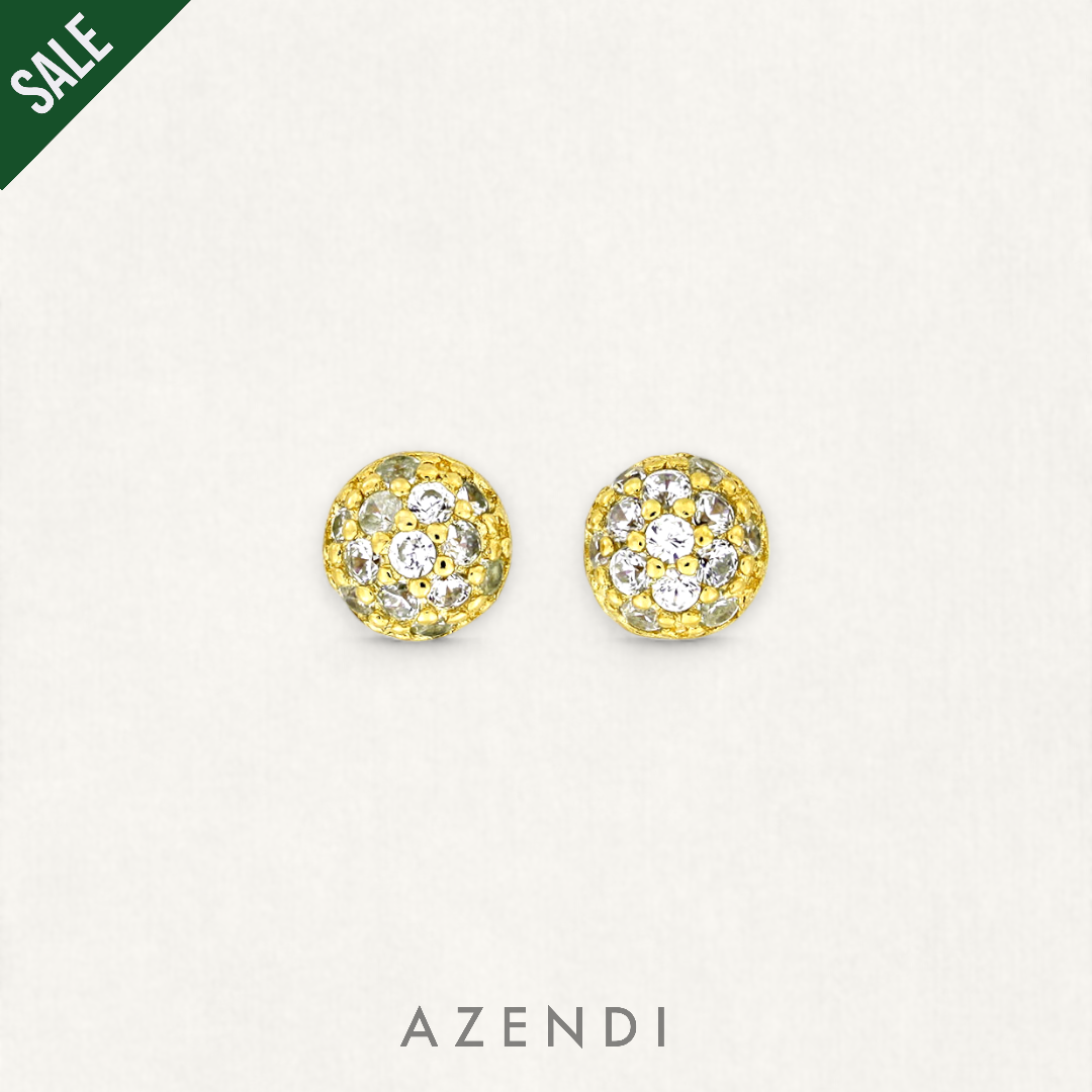 Pavé Dome Stud Earrings