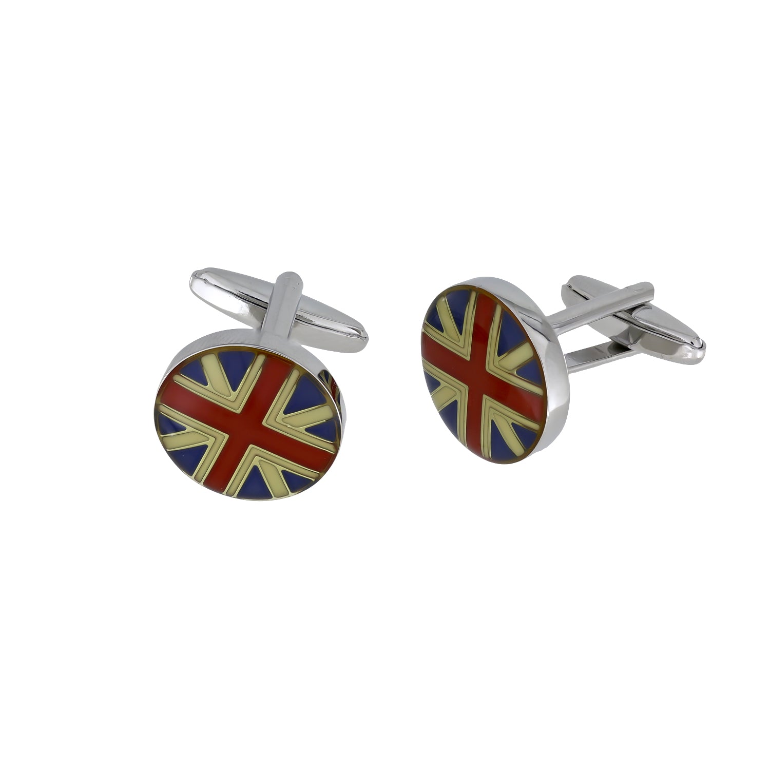 Union Jack Round Cufflinks