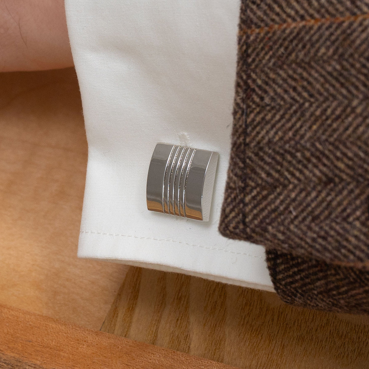 Five Grooves Cufflinks