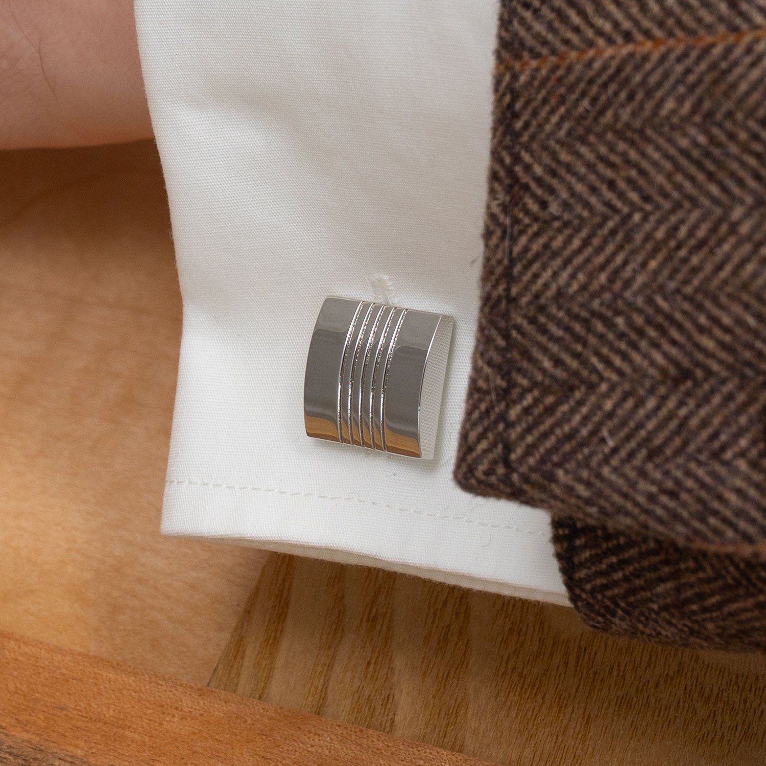 Five Grooves Cufflinks