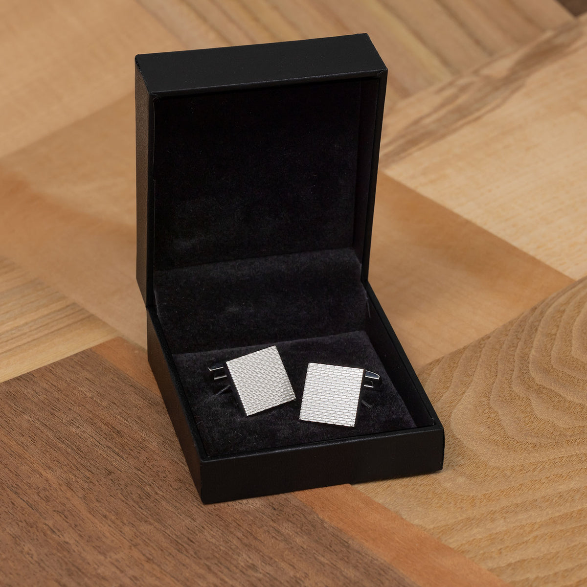 Textured Steel Cufflinks