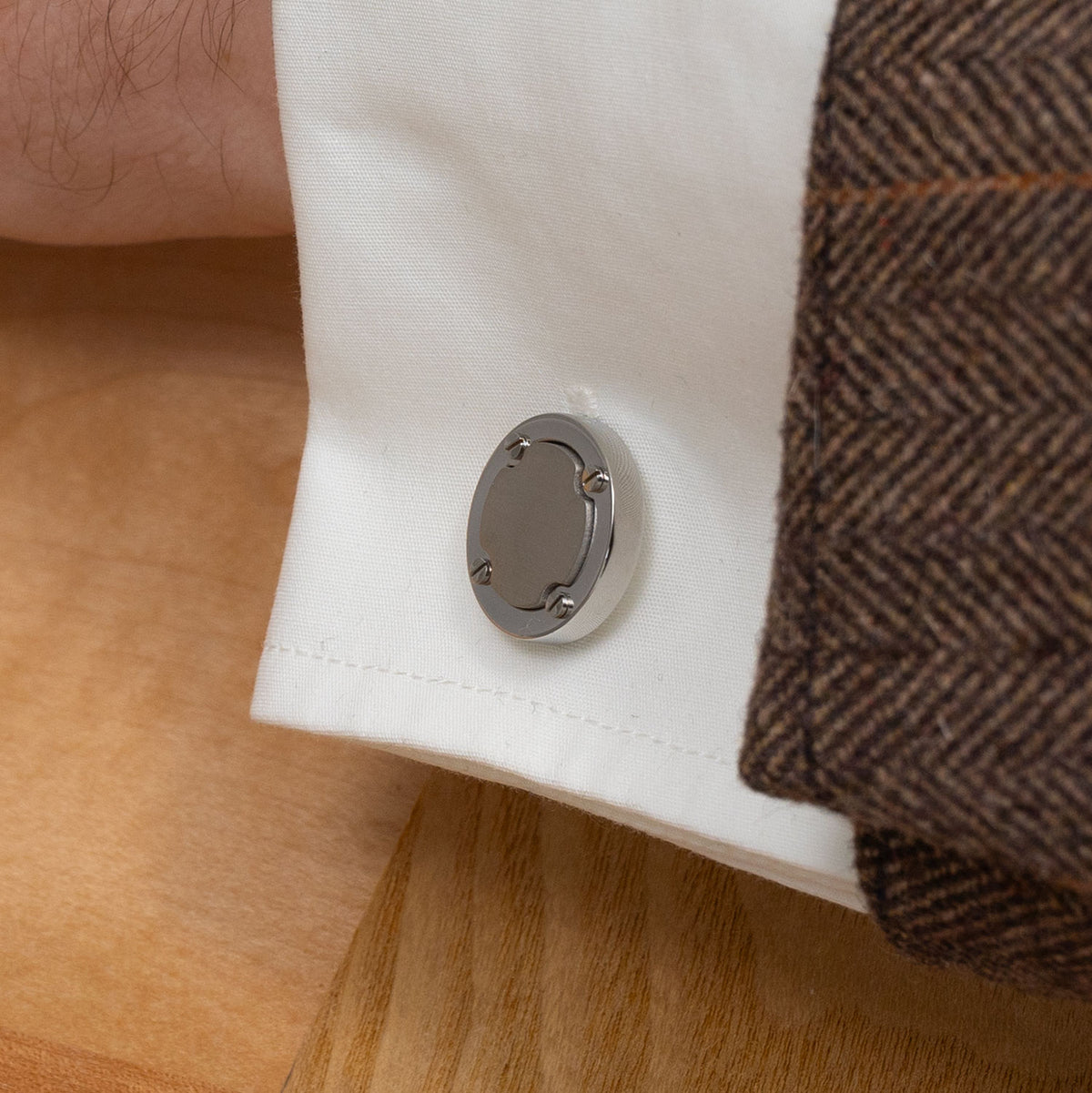 Steel Rivet Cufflinks