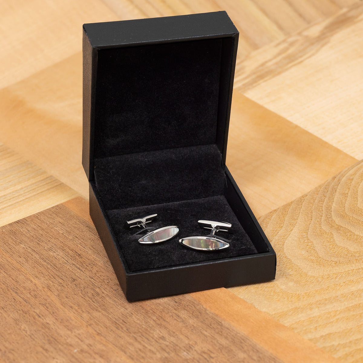 Steel Mother of Pearl Cufflinks