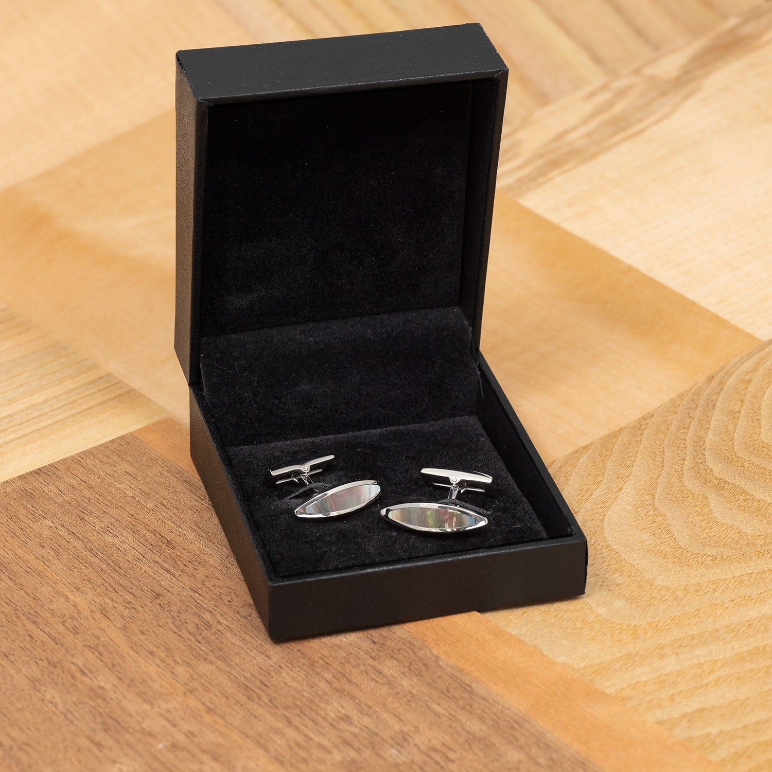 Steel Mother of Pearl Cufflinks