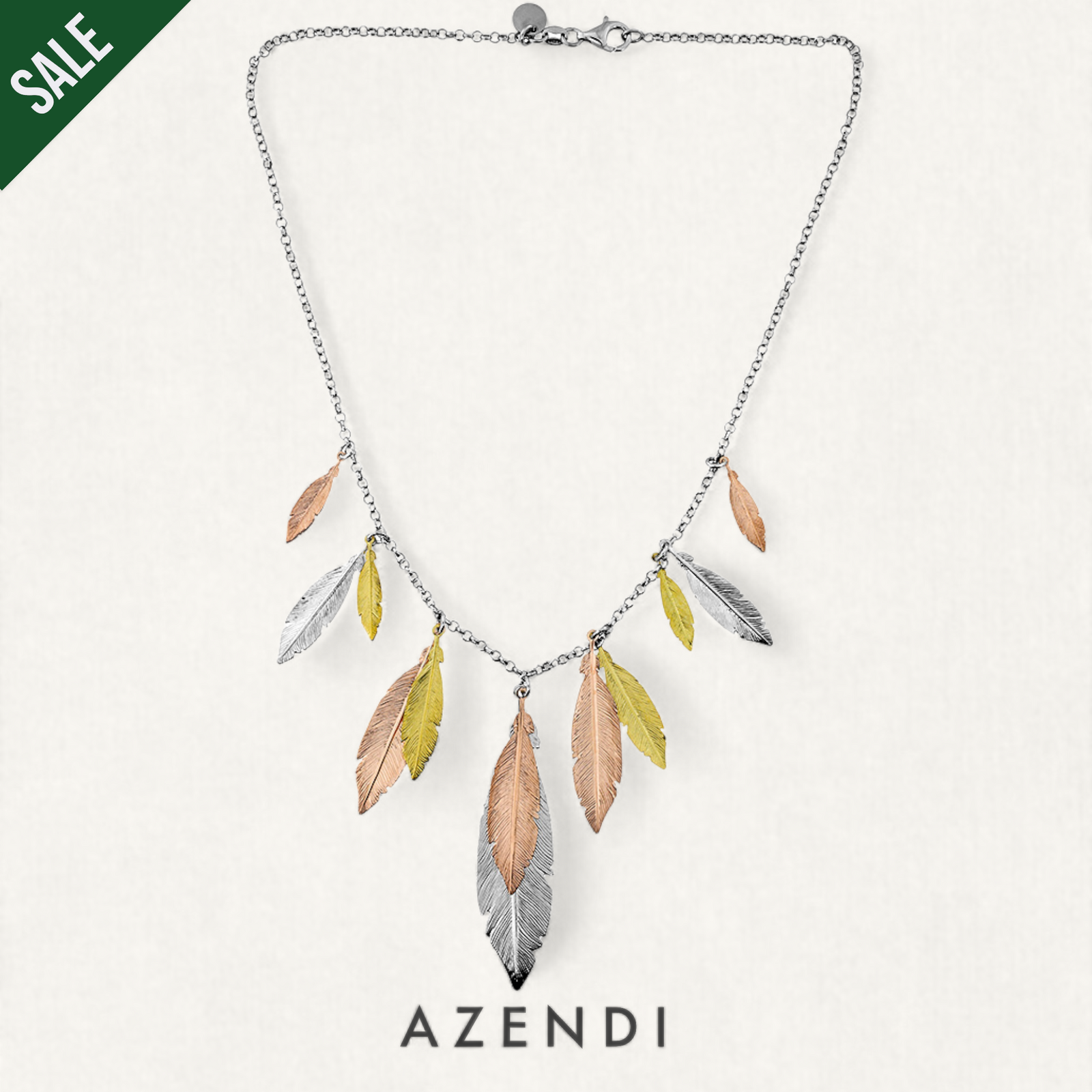 Multi Feather Necklace